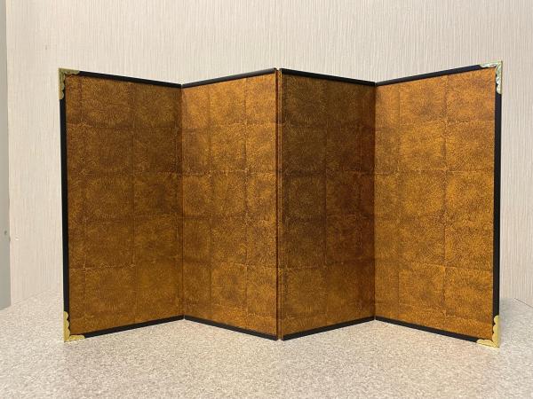 屏風7-3　金属小箔４曲（高さ22cm）