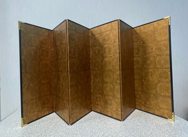 屏風8　金属小箔６曲（高さ30cm）