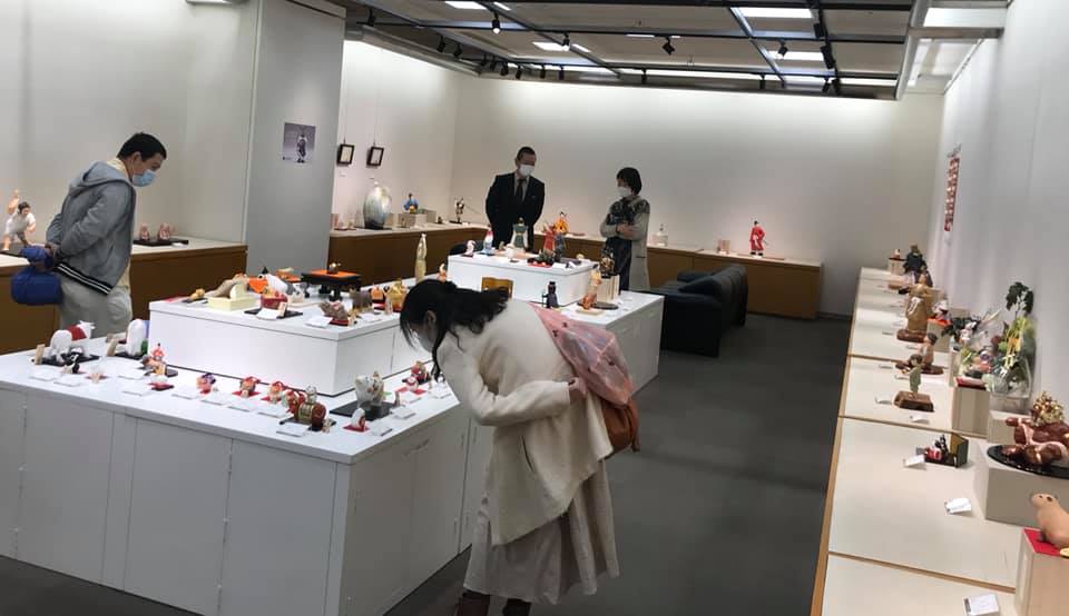 第72回白彫会 博多人形 新作展 福岡三越9階美術画廊で開催2